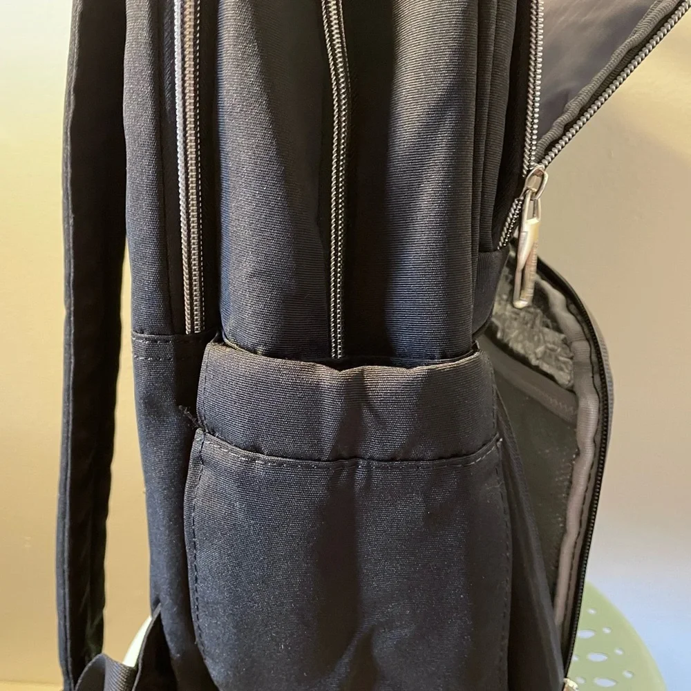 Vankean Black Laptop Computer Backpack Men Women USB Many Pockets Travel
